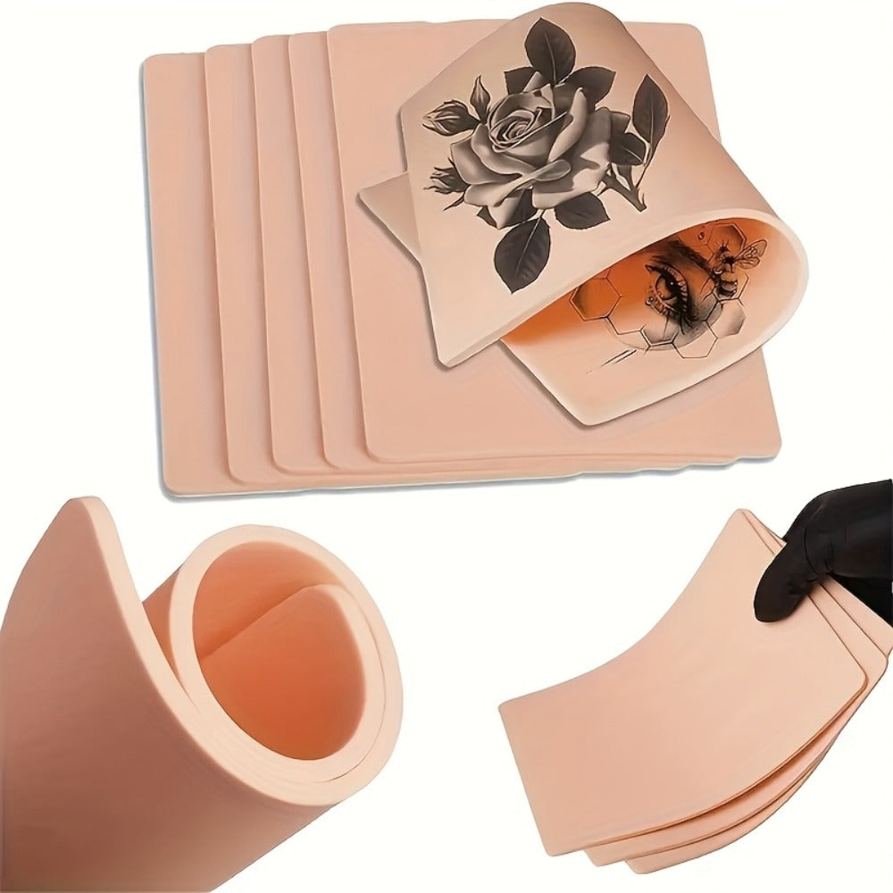 One-Millimetre Tattoo Practice Sheets in Pink or Yellow with Two-, Three- or Four-Piece Options