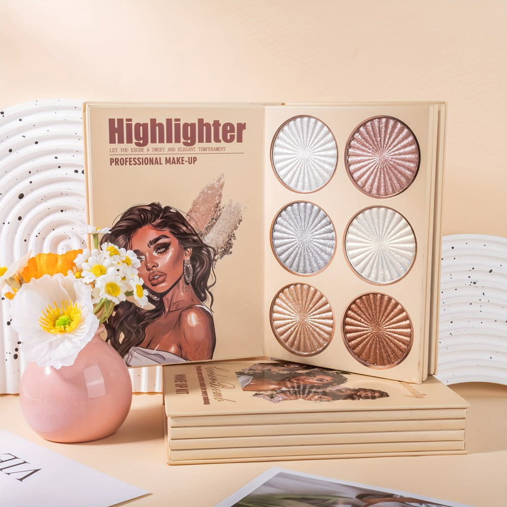 Eyeshadow Palette URATM Beauty 43-Color Book-Style Folding Makeup Kit with Eye and Face Color Pan Groups