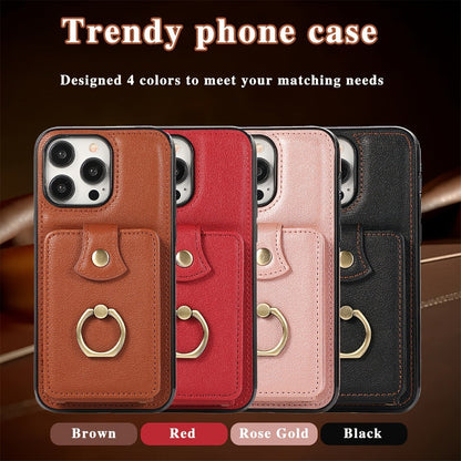 Phone Case RFID-Blocking Wallet with 2–3 Card Holder, Fold-Out Kickstand and Magnetic Charging for Select iPhones