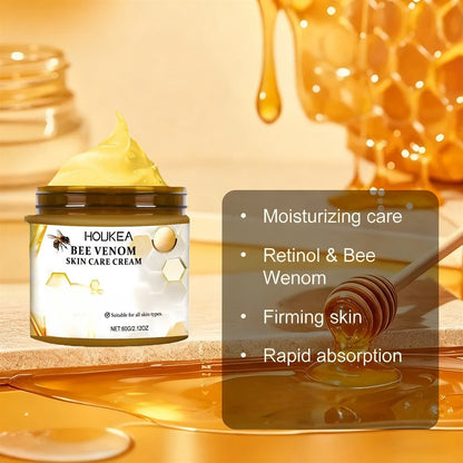 Body Cream HOUKEA Three 60g Jars with Bee Venom, Retinol, Allantoin and Salicylic Acid for External Use