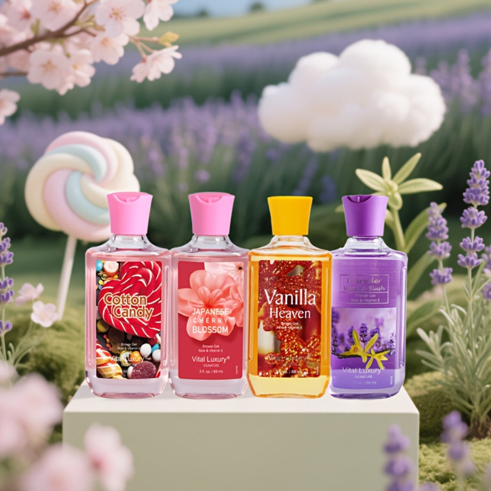 Two-Piece Body Wash and Hand Cream Gift Set with 88 ml Bottle, 70 g Tube and Five Scent Options