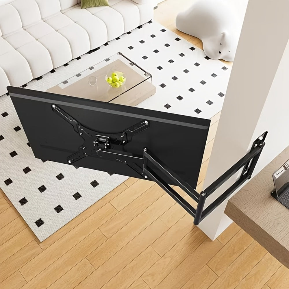 360° Full Rotation TV Wall Mount – Swivel Bracket for Flat Panel TVs, Space-Saving Wall-Mounted Installation, Home Theater & Modern Decor Compatible