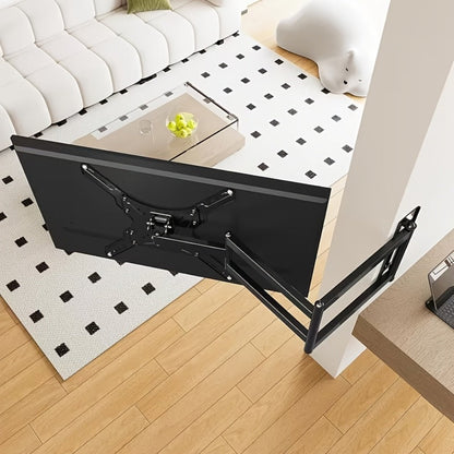 360° Full Rotation TV Wall Mount – Swivel Bracket for Flat Panel TVs, Space-Saving Wall-Mounted Installation, Home Theater & Modern Decor Compatible