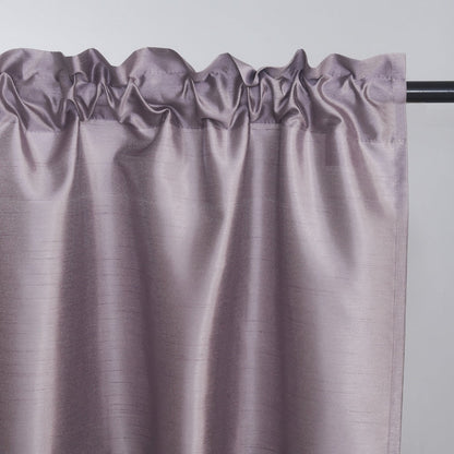 Kitchen Curtains 3 Panels Faux Silk Sheer Tier and Valance Set Rod Pocket 2 Tiers 26x36 inch + Valance 52x14 inch for Kitchen Bathroom Window Drapes