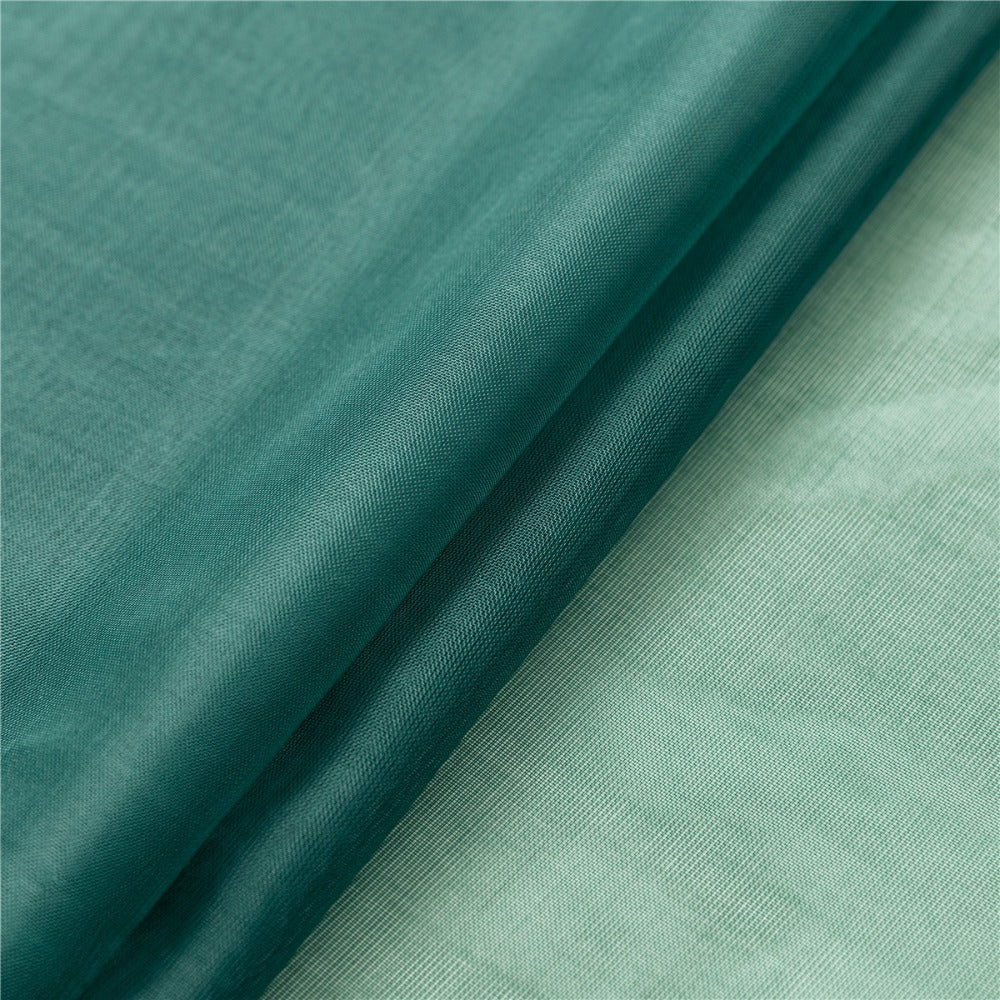 Two-Panel Solid Sheer Curtains with Rod-Pocket Header, Seven Colors and Four Size Configurations