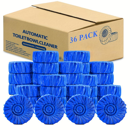 Automatic Toilet Bowl Cleaner Tablets 20/36/60 Pack – Powerful Lemongrass Scent Toilet Tank Cleaner Tabs