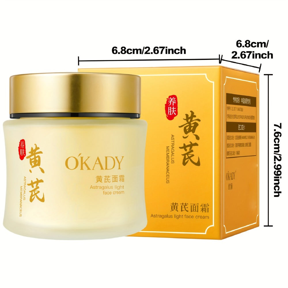 Astragalus Root Face Cream Moisturizer 2-Pack 100g x 2 – Deep Hydration, Brightening & Antioxidant Nourishing Cream for Dry Sensitive Skin, Barrier Repair