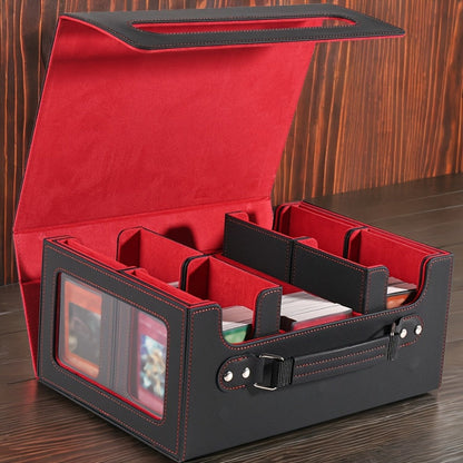 Five-in-One Trading Card Storage Box with Detachable Dividers, Display Windows and Four Colors