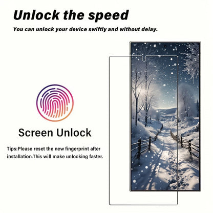 Samsung Galaxy S25 Ultra Screen Protector 8-Pack – 4 Fingerprint Unlock Tempered Glass + 4 3D Camera Lens Protectors, Full Coverage HD Clarity Bundle, Bubble-Free Install