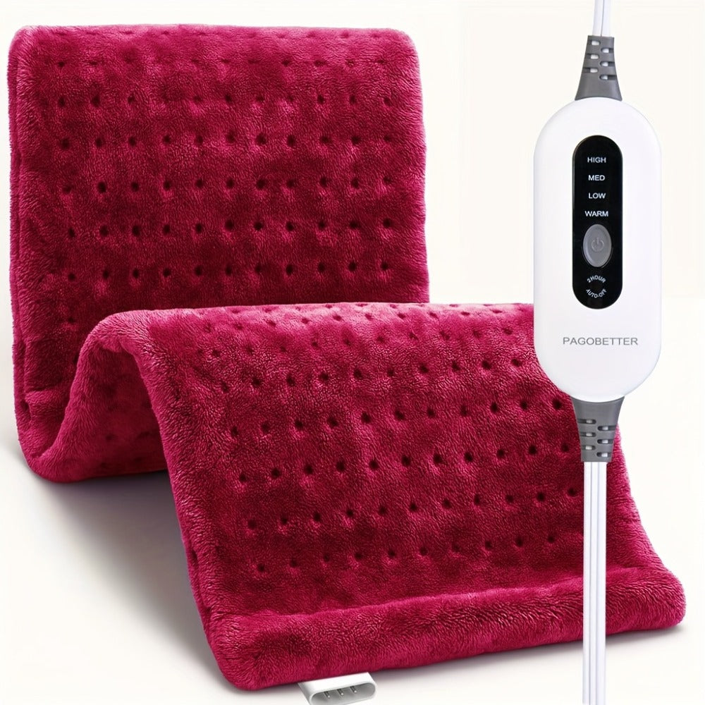 Heating Pad for Back & Neck Pain Relief – Ultra Soft Flannel, Fast Heating, Dry & Moist Heat, Auto Shut-Off, Machine Washable (Small 12x15in / Standard 12x24in / Large 17x33in)