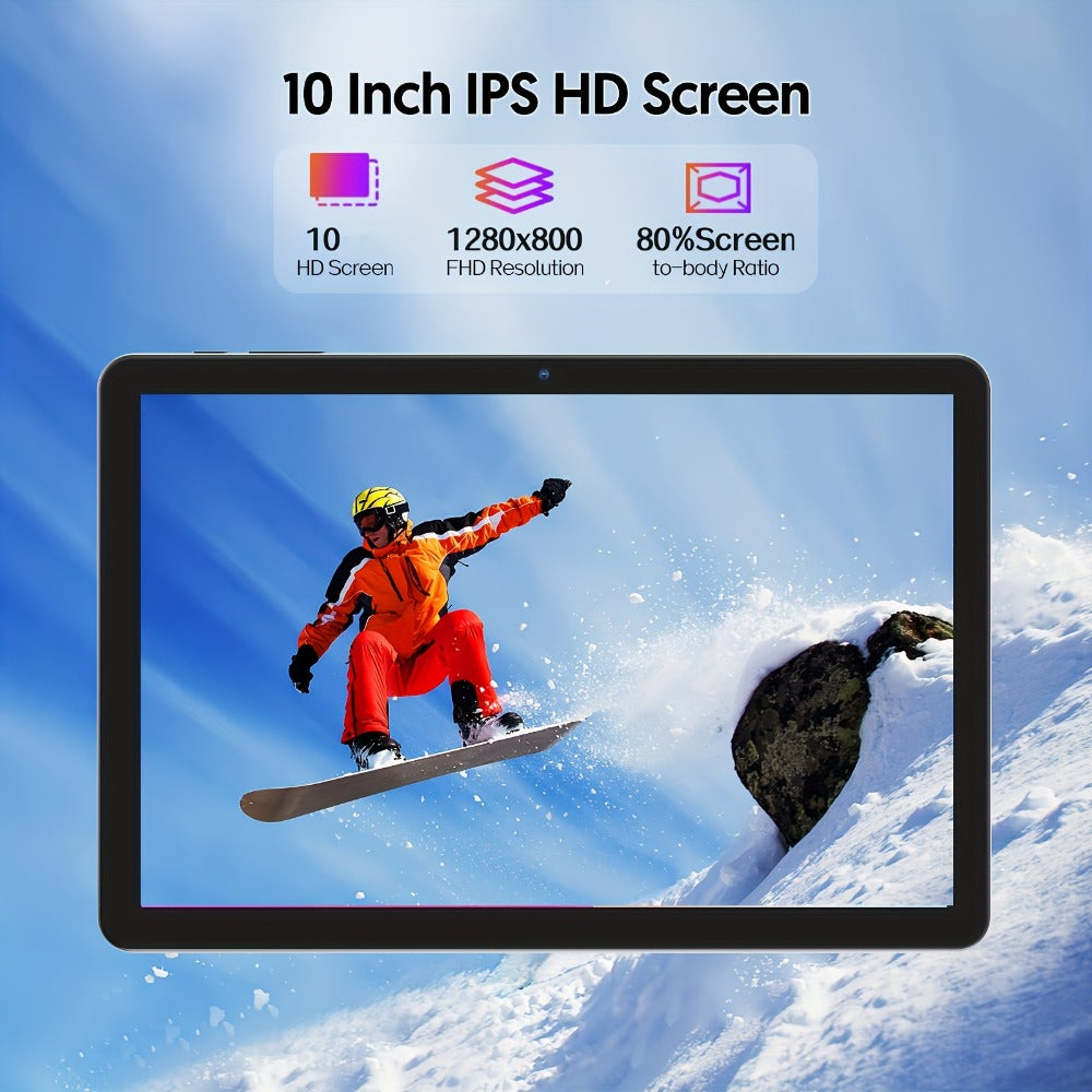 Android Tablet 10-Inch 2-in-1 with Android 14, 8GB Total RAM, 32GB Internal Storage and Keyboard Options