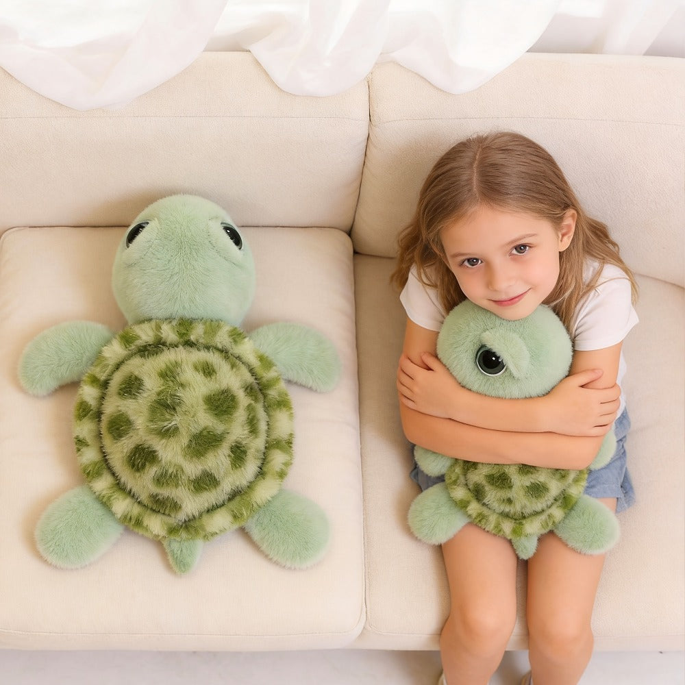 Turtle Plush Toy Big Eye Melancholy 15.75 Inch – Cute Sad Face Stuffed Animal Pillow, Soft Large Kawaii Plush Gift for Girls Kids Teens Birthday Christmas Holiday Present