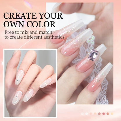 Acrylic Nail Kit with 36W UV LED Lamp, Electric Drill, Three Powders, Glitter Colors, Tips and Manicure Tools