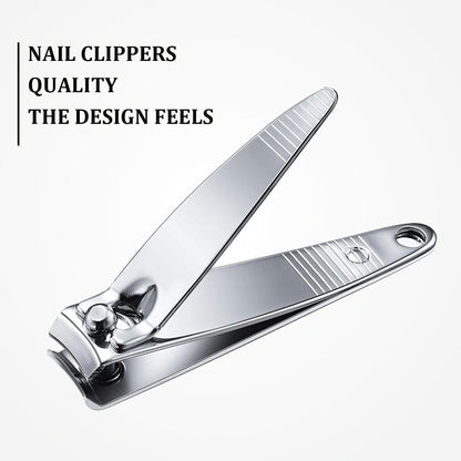 Silver Nail Clippers Bulk Pack, 100-Piece Set with Concave Cutting Edges, Tapered Corners and Lever Handles