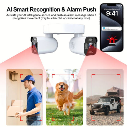 5MP Dual Lens PTZ WiFi Security Camera 360° with AI Motion Detection – Xparkin Full Color Night Vision, Sound & Motion Alerts, Easy Install for Home, Hotel & Commercial Use