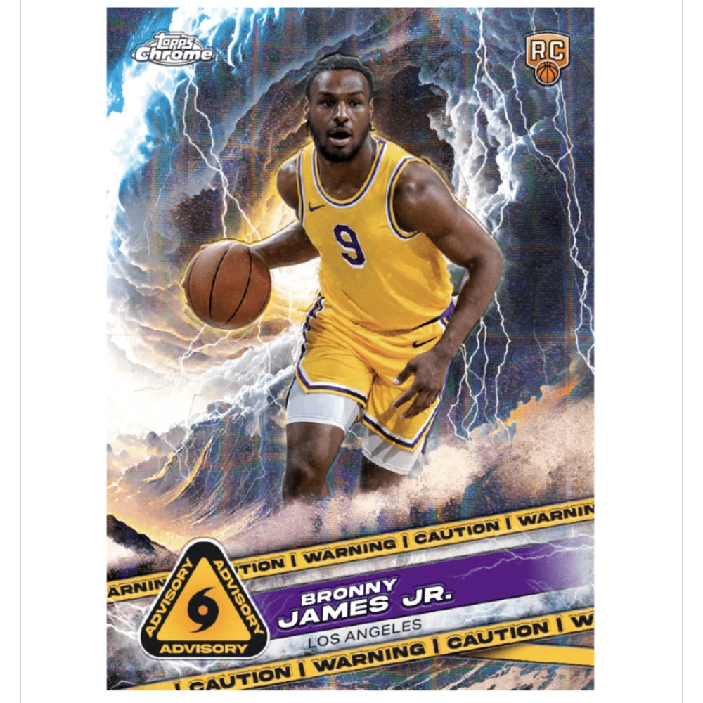 Topps Chrome Basketball Trading Cards Mega Box and One 8-Card Hobby Pack Bundle for 2024–25