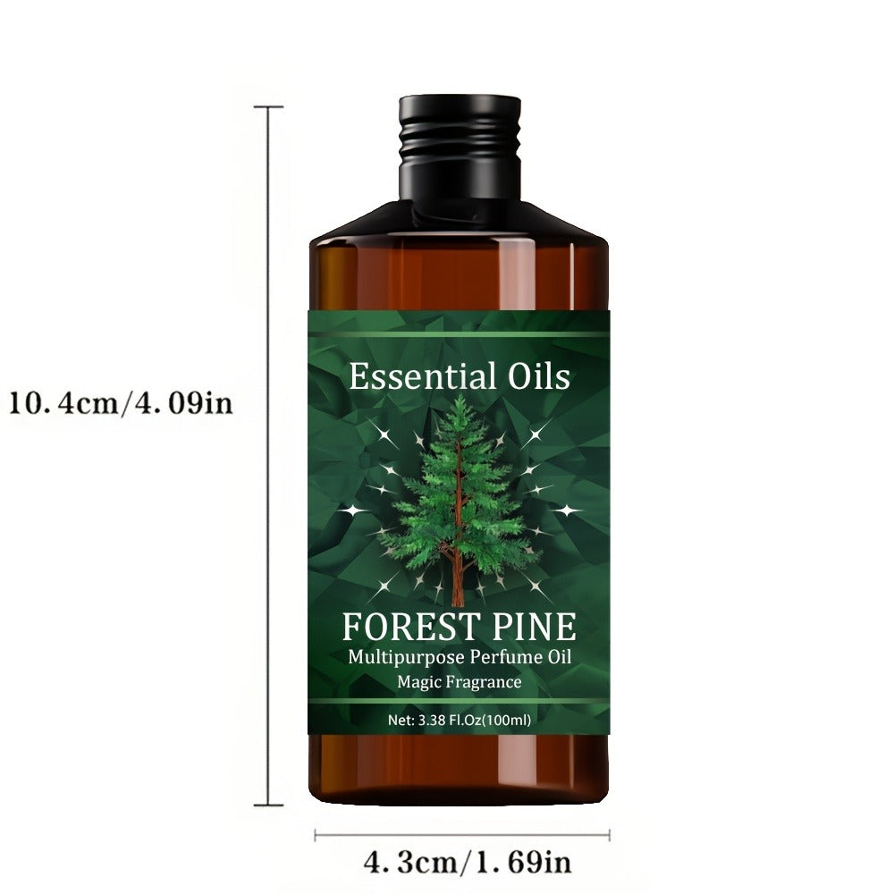 Essential Oil Forest Pine Blend with Glycerin and Jojoba Oil in 100ml Bottle for Diffuser and Massage