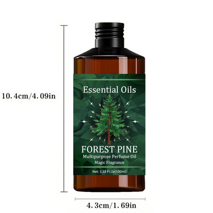 Essential Oil Forest Pine Blend with Glycerin and Jojoba Oil in 100ml Bottle for Diffuser and Massage