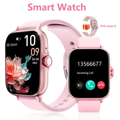 Smartwatch with Bluetooth Calling 1.91" AMOLED HD Touch Screen, Voice Assistant, Music Playback, Built-in Mic & Speaker, Multi-Sport Fitness Tracker – iPhone & Android Compatible