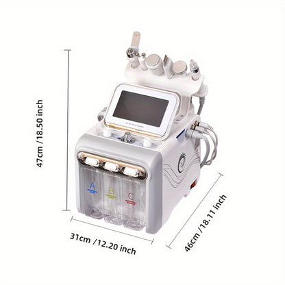 Hydrogen Oxygen Microbubble Facial Machine 6-in-1 / 7-in-1 – Dual Pump Deep Cleansing Skin Rejuvenation Beauty Device for Home Spa Use, Optional Face Mask Included