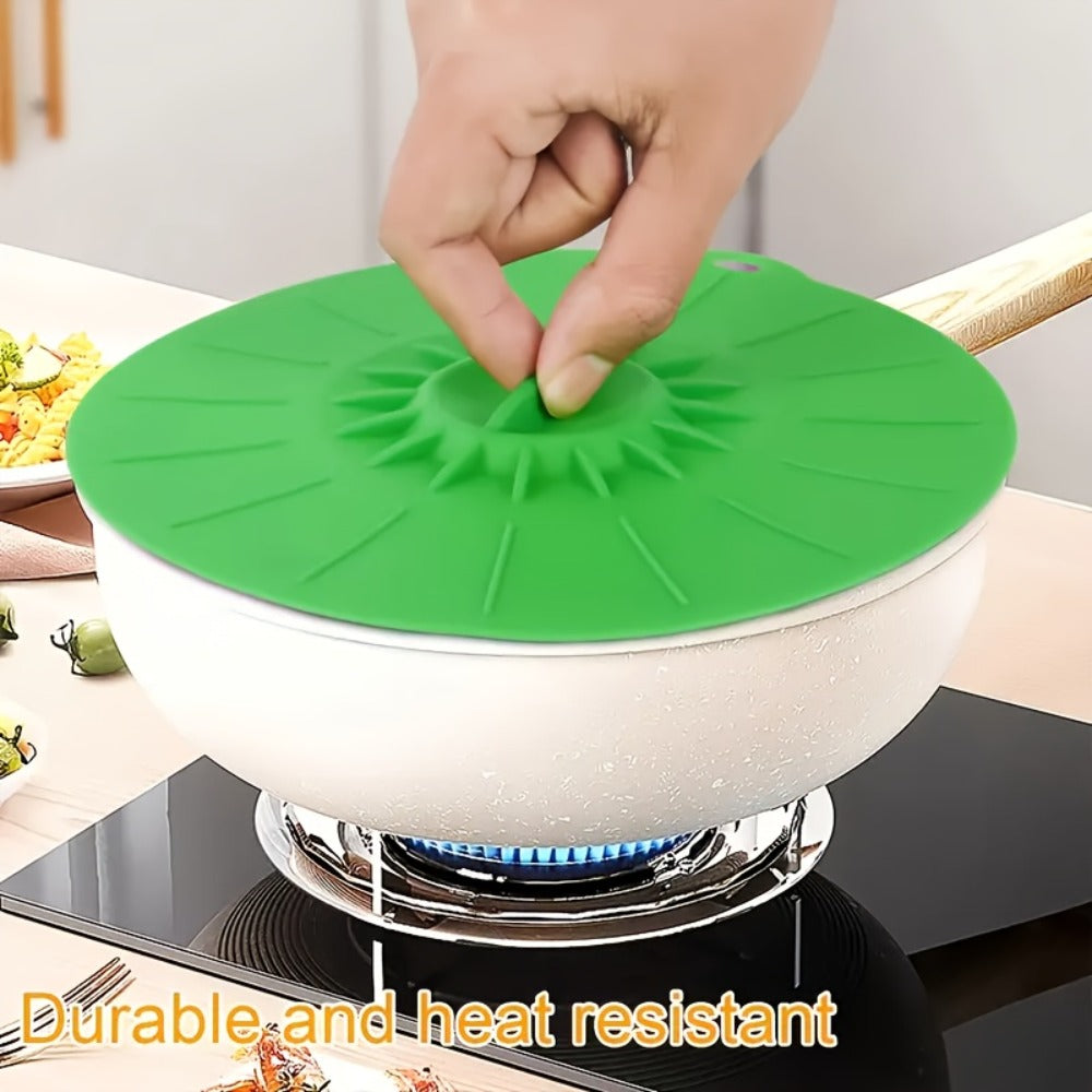 Seven-Piece Reusable Silicone Stretch Lid Set in Five Sizes for Bowls, Cups, Pots and Food Containers