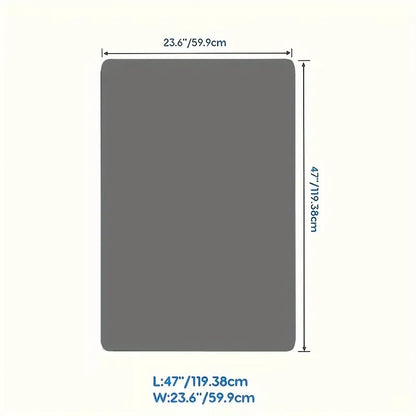 Kitchen Counter Mat Heat Resistant Countertop Protector Pad Extra Large Cuttable Non-Slip Mat for Kitchen Counter Dining Table - Waterproof Protective Mat 36 inch 47 inch Black Gray