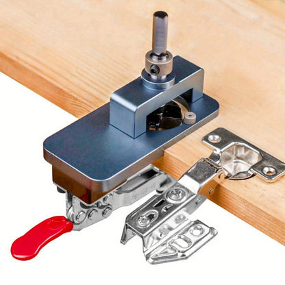 35 mm Cabinet Hinge Drilling Jig Kit with Clamp, Forstner Bit and Locator for 15- to 25-mm Boards