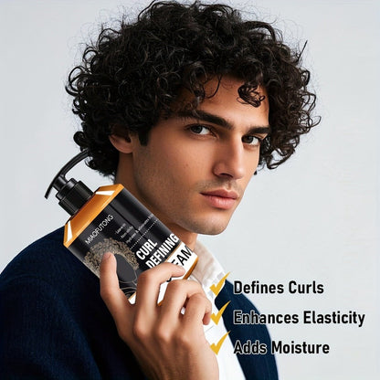 280ml Pump-Bottle Curl Defining Cream with Leave-In Styling Directions for Curly, Wavy and Coily Hair