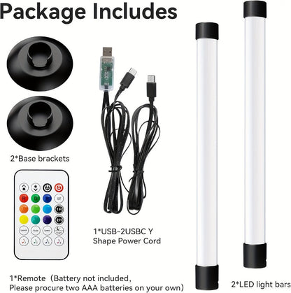TV Backlight LED Strip 2 Pack RGB IC 16 Million Colors Music Sync App Control - 8 Dynamic Modes USB Powered No Hub Required for Gaming PC Laptop Desktop Monitor Bias Lighting Bedroom Decor