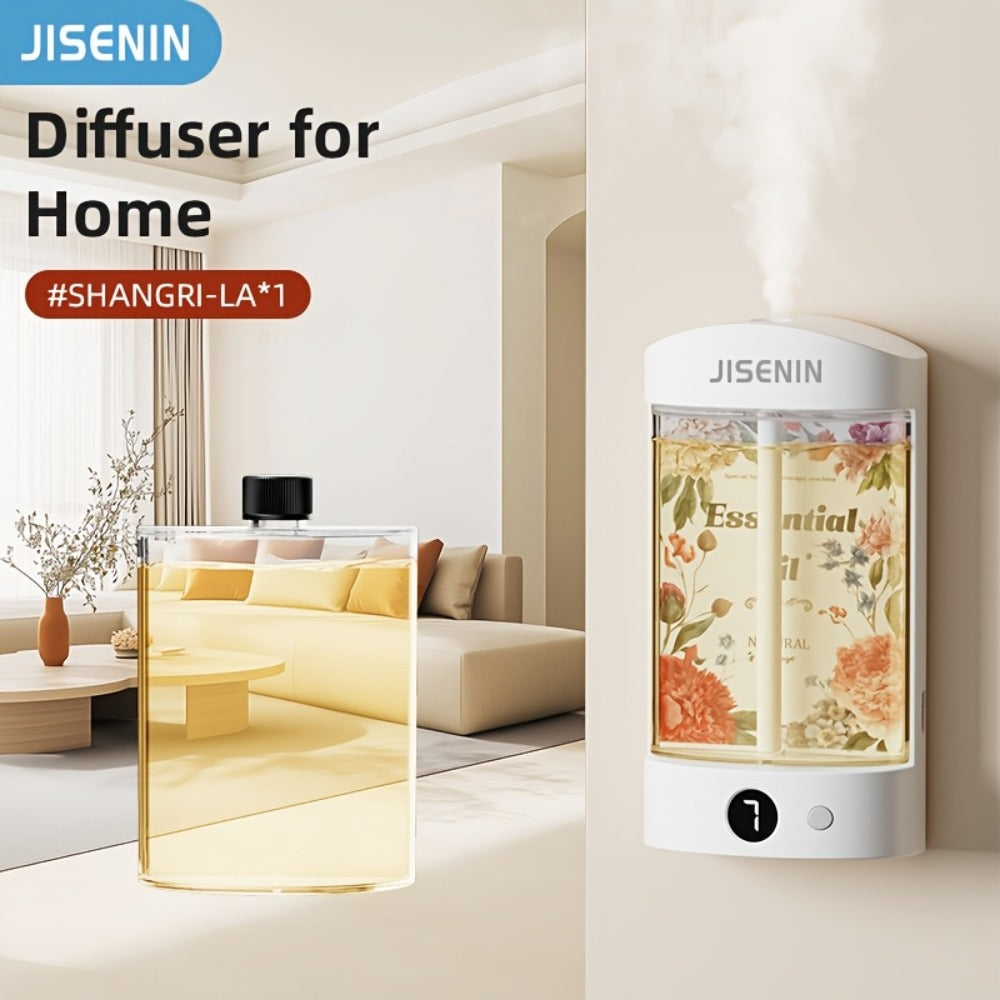 Mini Aroma Diffuser & Humidifier 2-in-1 Portable USB Rechargeable, 7-Level Timer, Silent Operation