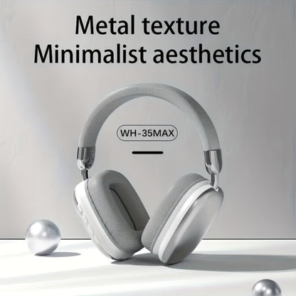 HiFi Deep Bass Noise Cancelling Wireless Earphones with Built-In HD Microphone, Stereo In-Ear Headphones for Travel Office Laptop Phone, Comfortable All-Day Fit, Gift for Men Women