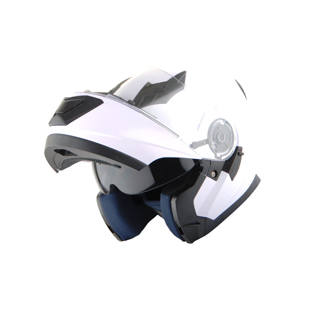 Motorcycle Modular Full Face Helmet Flip Up Dual Visor Sun Shield with Optional LED Tail Light 3 Modes Removable Washable Interior, Multiple Colors S M L XL — Modular901