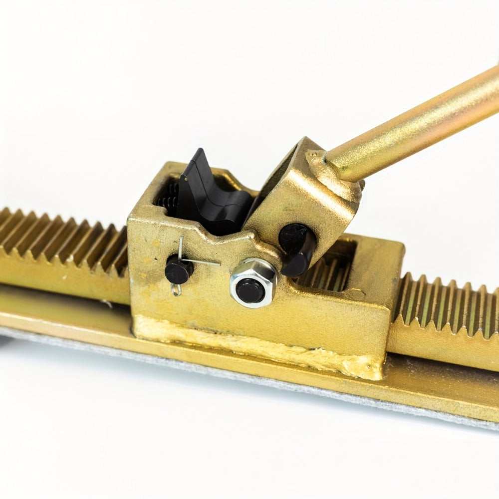 Hardwood Flooring Jack and Positioning Tool for Tongue-and-Groove, Laminate and Engineered Wood Installation