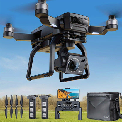 Bwine F7GB2 4K GPS Drone with 3-Axis Gimbal – 8.2MP Ultra-HD Camera 50-Min Flight Time 3.2KM Range Level 6 Wind Resistance FAA Remote ID Compliant Route Planning Gift for Adults Photographers 2 or 3 Batteries
