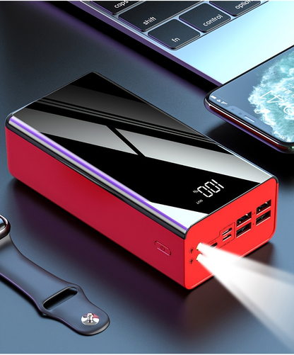 Portable Charger 50000mAh Large Capacity Power Bank LED Light Power Display Multi-Port USB-C Micro USB Fast Charge for Phones Electronics Outdoor Travel