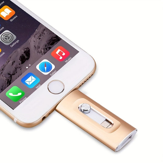 USB Flash Drive, 4-in-1 USB 3.0 Multi-Connector Drive with 128GB or 256GB Capacity and Four Color Options