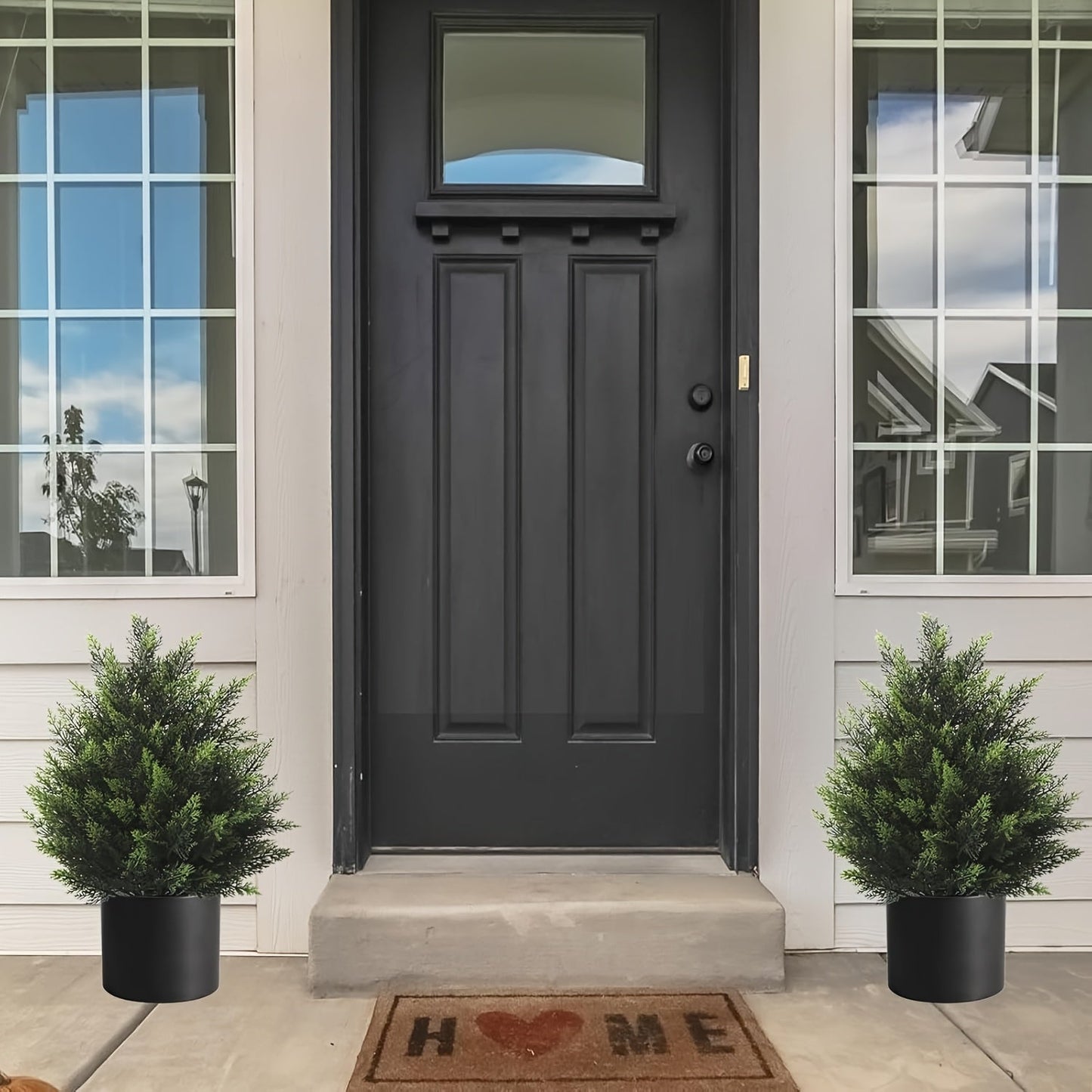 Artificial Cedar Topiary Trees in 2 or 3 Foot Heights with One- or Two-Piece Pack Checkouts