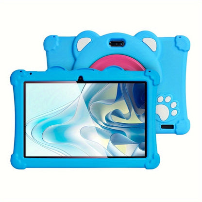Kids Tablet 10 Inch Android 13, IPS Eye Protection Display 32GB ROM 3GB RAM, Dual-Band WiFi Parental Controls Google Play, Pre-Installed Educational Apps & Games Dual Camera, Toddler Tablet with Protective Case for Ages 3-12 – Red Blue