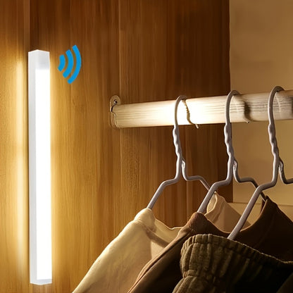 Night Light Motion Sensor LED Bar with USB Rechargeable 400mAh Battery, Three Brightness Levels and Six Size-Pack Options