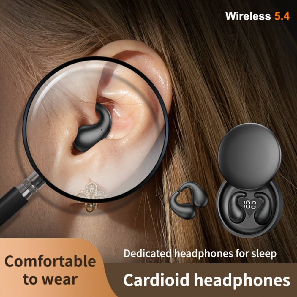 Invisible Sleep Earbuds Bluetooth 5.4 Ultra Thin Mini Wireless Earphones – No Latency Gaming Intelligent Noise Reduction Ultra Long Battery Life Comfortable In-Ear for Side Sleepers Work Travel