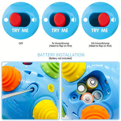 Bouncing Music Dancing Ball Baby Toy, Interactive Electric Rolling Sensory Ball with Lights, Sounds & Melodies