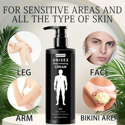 Hair Removal Cream XIAOKS 150g Black Pump Bottle with Carton for External Chest Back and Body Grooming