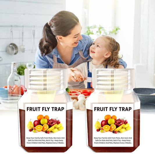 Fruit Fly Trap Indoor Sticky Flying Insect Catcher Bug Trap for Kitchen Home Plant Gnat Whitefly Fungus Gnat Non-Toxic Pest Control