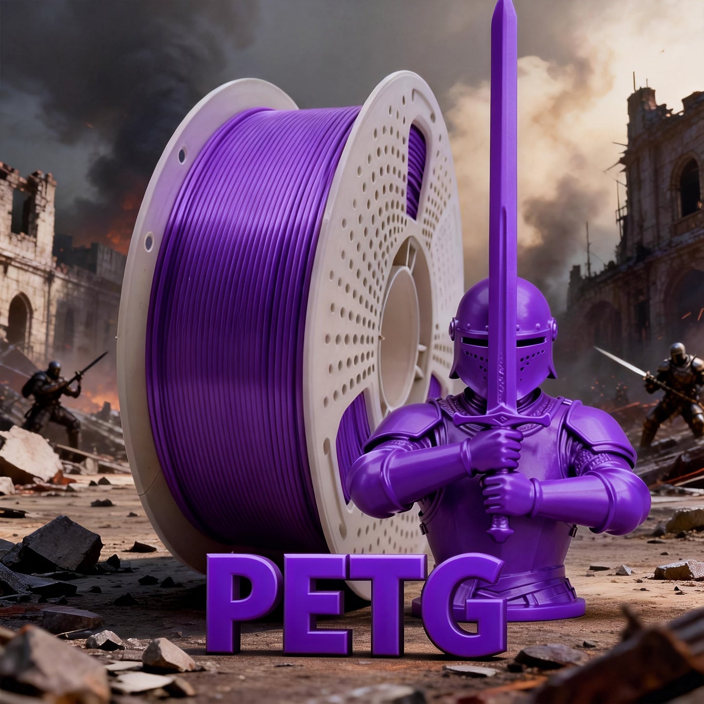 3D Printer Filament PETG 1.75mm 1kg Vacuum-Packed Spool with Nine Color and Finish Options