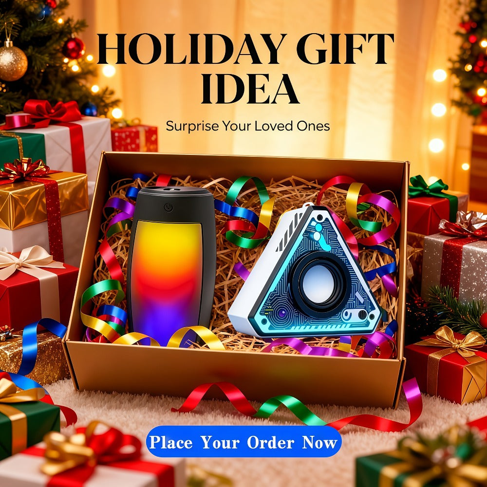 Portable Bluetooth Speaker Triangular Rechargeable Model with Subwoofer and Six Retained Pack Options