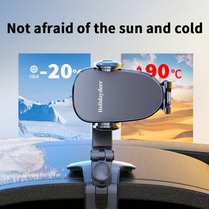 360-Degree Car Phone Holder Dashboard Mount – Universal Navigation Bracket Clip for Home & Car | Multi-Functional Adjustable Phone Stand | Deep Grey