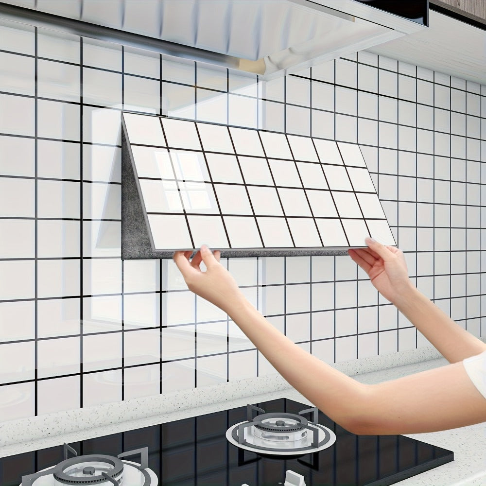 Marble-Pattern Wall Panel Set with 20- or 40-Piece Packs, Eight Codes and 11.81 x 23.6-Inch Tiles
