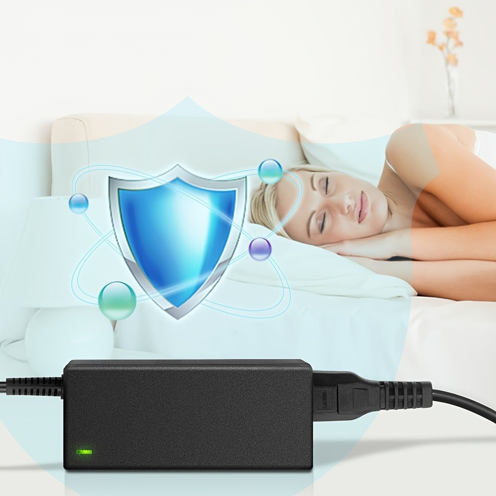 Fixed 19V 3.42A 65W Power Adapter with No-Tip or Nine-Tip Connector Configuration and US Cord