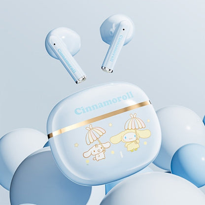 Sanrio Hello Kitty Kuromi Cinnamoroll Wireless Earbuds Bluetooth 5.0 Cute Kawaii Design 3 Styles Power Display Touch Control Girls Gift