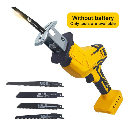 Reciprocating Saw Brushless Cordless for DeWalt 20V Battery – 0-3500 SPM Variable Speed, Tool-Free Blade Change, 4 Saw Blades Included, for Wood, Metal & PVC Cutting (Battery Not Included)